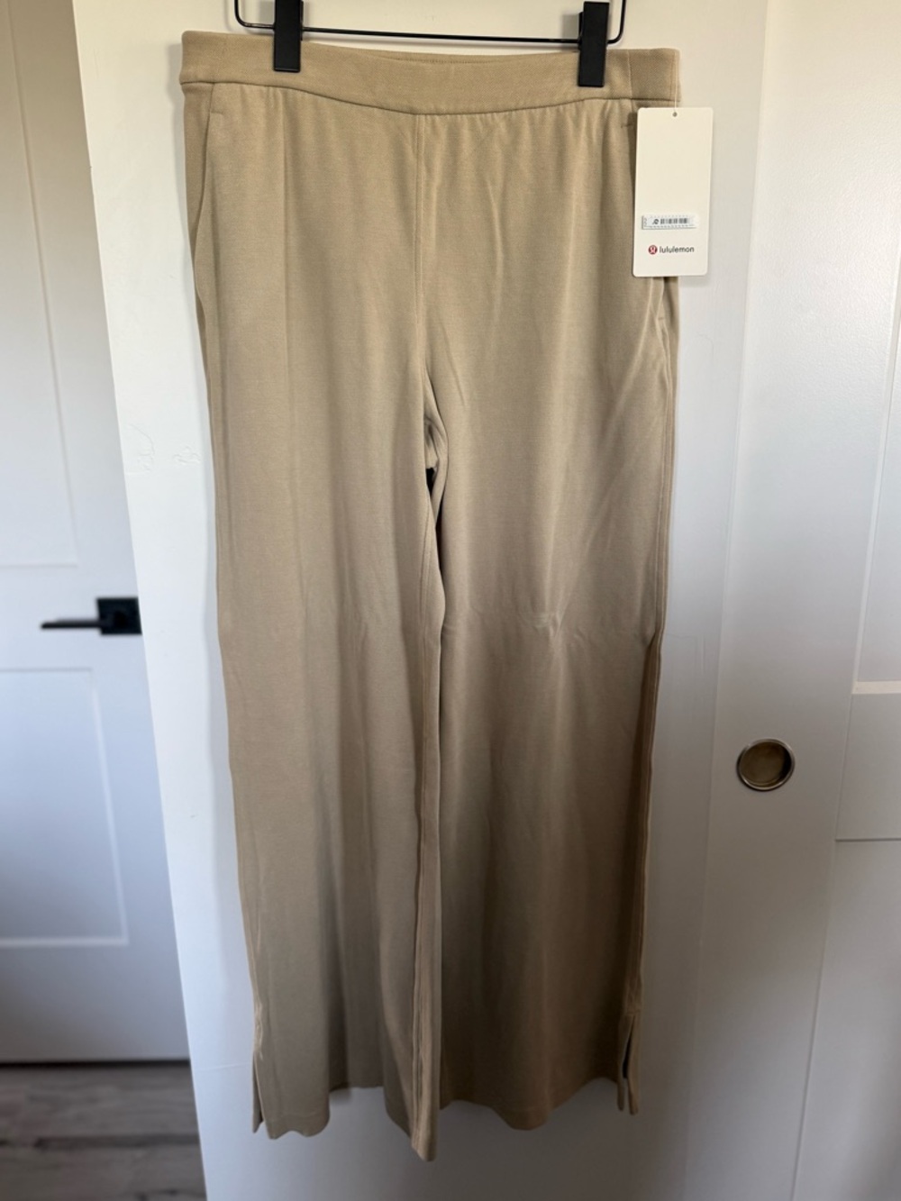 NWT Lululemon Softstreme High-Rise Wide-Leg Pique Pant *Regular Size Large